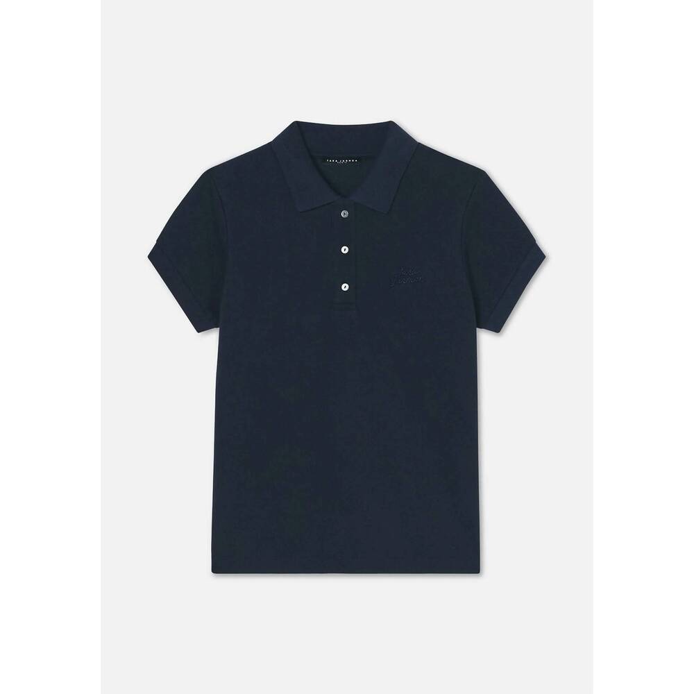 NEW TARA JARMON women's tammy polo shirt in nuit